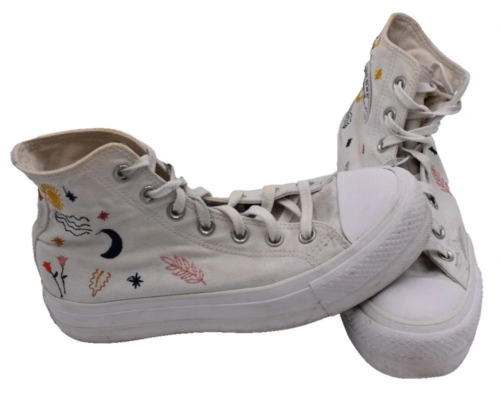 CONVERSE Chuck Taylor Platform High Top All Star It’s Ok To Wander Womens 7.5